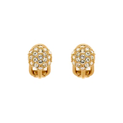 Emma Holland Jewellery Women's Gold & Crystal Stud Clip Earrings