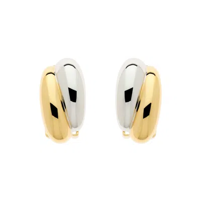 Emma Holland Jewellery Women's Gold & Platinum Curve Clip Earrings