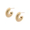 Emma Holland Jewellery Women's Gold Chunky Hoop Earrings