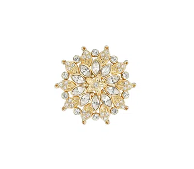 Emma Holland Jewellery Women's Gold Crystal Star Brooch - Limited Edition