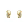 Emma Holland Jewellery Women's Gold Crystal Twist Clip On Earrings In Gold