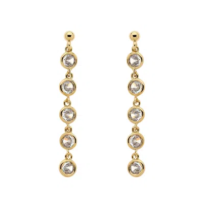 Emma Holland Jewellery Women's Gold Cz Droplet Earrings