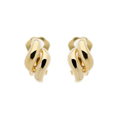 Emma Holland Jewellery Women's Gold Diamond Shape Clip On Earrings