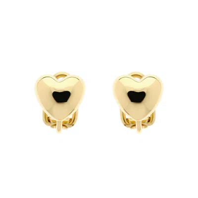 Emma Holland Jewellery Women's Gold Heart Clip Earrings
