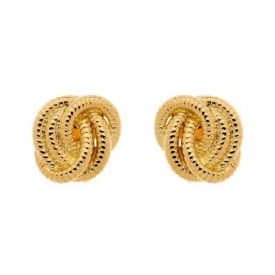 Emma Holland Jewellery Women's Gold Knot Stud Clip Earrings