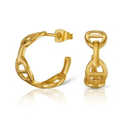 Emma Holland Jewellery Women's Gold Link Hoop Earrings