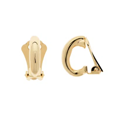 Emma Holland Jewellery Women's Gold Mini Hoop Clip On Earrings
