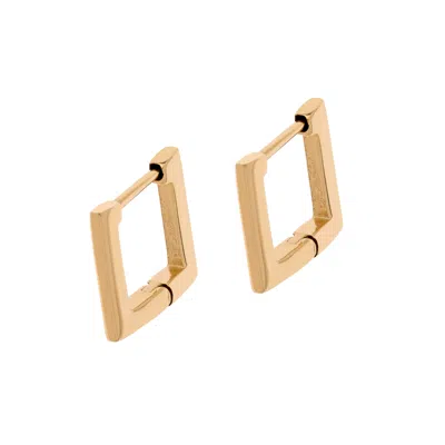 Emma Holland Jewellery Women's Gold Mini Square Earrings