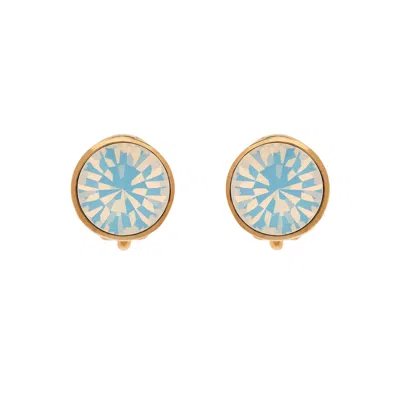 Emma Holland Jewellery Women's Gold Opal Crystal Clip Earrings