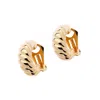 Emma Holland Jewellery Women's Gold Plated Twist Clip On Earrings In Gold