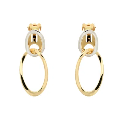 Emma Holland Jewellery Women's Gold / Silver Gold & Platinum Hoop Clip Earrings In Multi