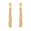 Emma Holland Jewellery Women's Gold Tassel Clip On Earrings In Gold