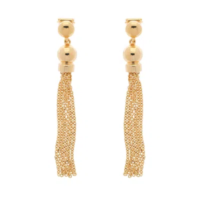Emma Holland Jewellery Women's Gold Tassel Clip On Earrings