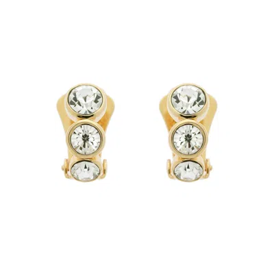 Emma Holland Jewellery Women's Gold Trio Crystal Clip On Earrings