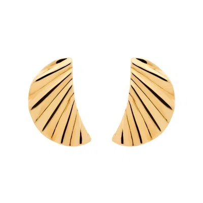 Emma Holland Jewellery Women's Gold Wave Clip Earrings