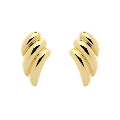 Emma Holland Jewellery Women's Gold Wave Clip On Earrings