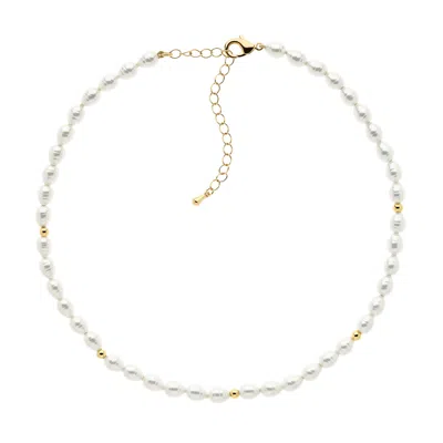 Emma Holland Jewellery Women's Gold / White Baroque Pearl & Gold Necklace In Multi