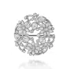 Emma Holland Jewellery Women's Silver Platinum & Crystal Flower Brooch - Limited Edition In Silver