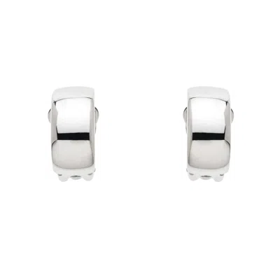 Emma Holland Jewellery Women's Silver Platinum Curve Clip Earrings