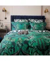 Emma J Shipley Odyssey Mythos Print Duvet Cover, Twin In Green