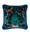 Emma J Shipley X Red Leopard Bosque Dreams Cushion