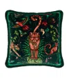 Emma J Shipley X Red Leopard Bosque Dreams Cushion