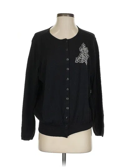 Pre-owned Emma James Cardigan Sweater In Black