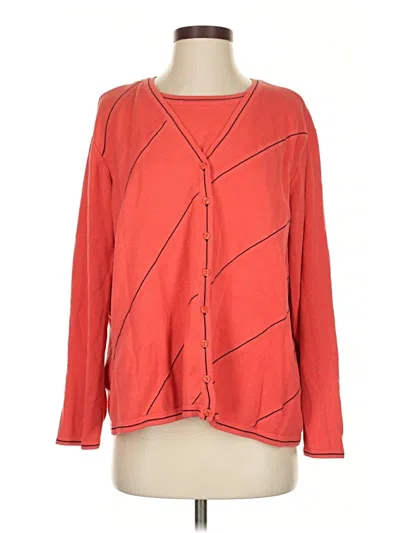 Pre-owned Emma James Cardigan Sweater In Orange