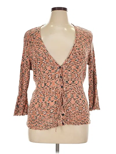 Pre-owned Emma James Cardigan Sweater In Orange