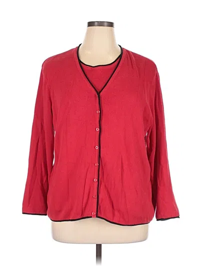 Pre-owned Emma James Cardigan Sweater In Red