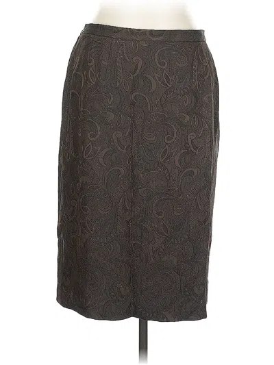 Pre-owned Emma James Formal Skirt In Brown