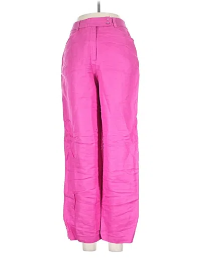 Pre-owned Emma James Linen Pants In Pink