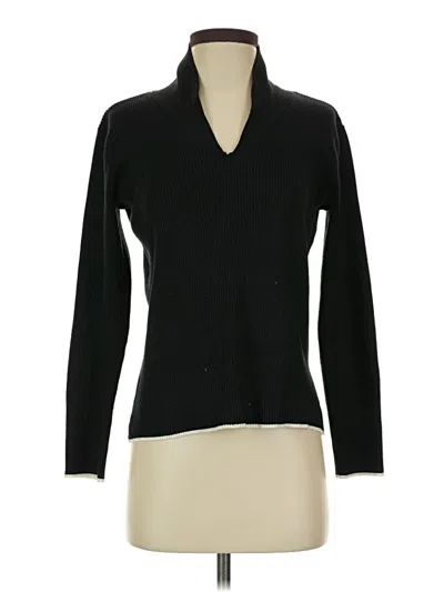 Pre-owned Emma James Long Sleeve Turtleneck In Black