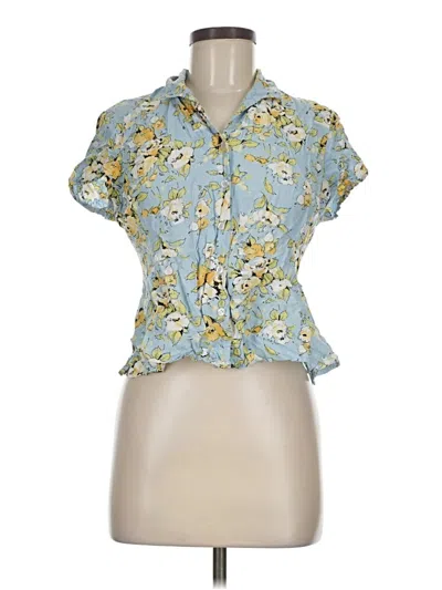 Pre-owned Emma James Short Sleeve Blouse In Blue