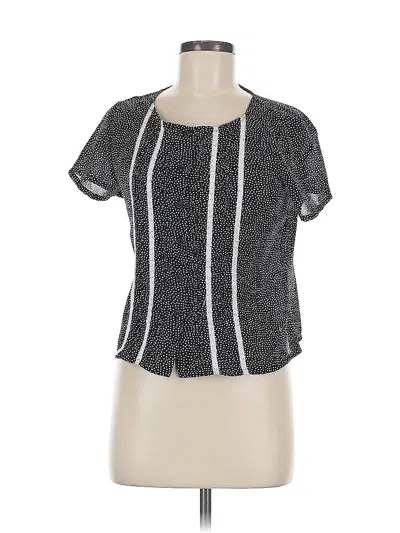 Pre-owned Emma James Short Sleeve Blouse In Gray