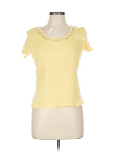 Pre-owned Emma James Short Sleeve T-shirt In Yellow
