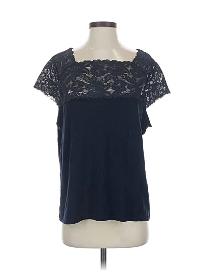 Pre-owned Emma James Short Sleeve Top Blue Sweetheart Neckline Tops