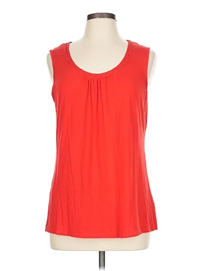 Pre-owned Emma James Sleeveless Blouse In Red