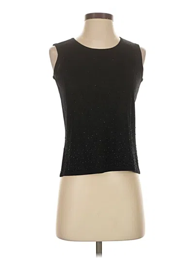 Pre-owned Emma James Sleeveless Top Black Halter Neckline Tops