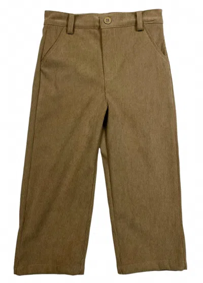 Emma Jean Kids' Boys' Corduroy Pants In Tan In Brown