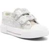 Emma New York Kids' Cap Toe Sneaker In Silver