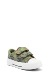 Emma New York Kids' Dino Cap Toe Sneaker In Green
