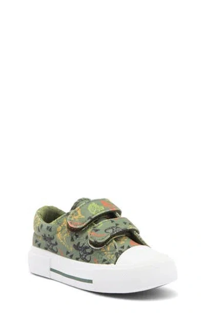 Emma New York Kids' Dino Cap Toe Sneaker In Green