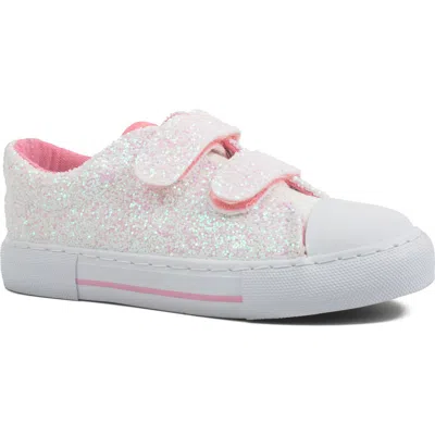 Emma New York Kids' Glitter Low Top Sneaker In Pink