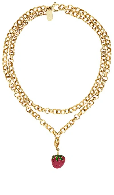 Emma Pills Juicy Af Necklace In 金色