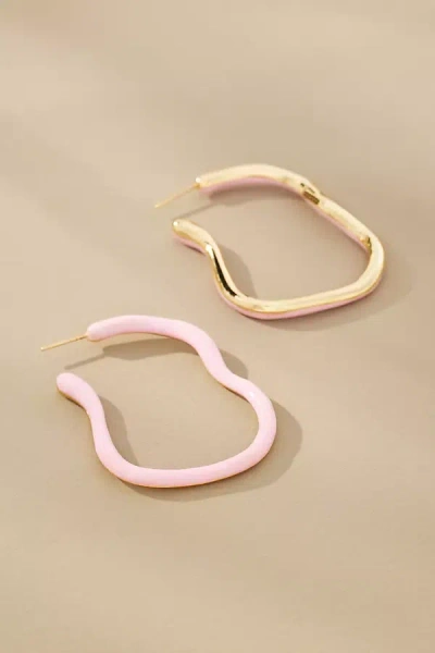 Emma Pills Obsession Hoop Earrings In Pink