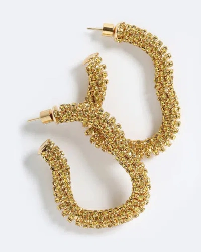 Emma Pills Obsession Sparkle Hoop In Gold