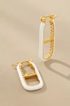 Emma Pills Og Hoop Earrings In White