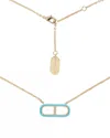 Emma Pills Women's Og Choker Necklace In Gold/blue In Multi