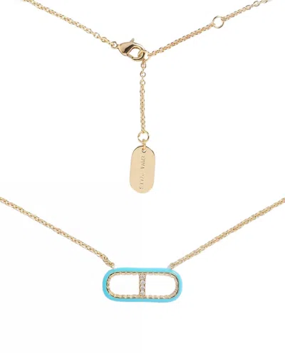 Emma Pills Women's Og Choker Necklace In Gold/blue In Multi
